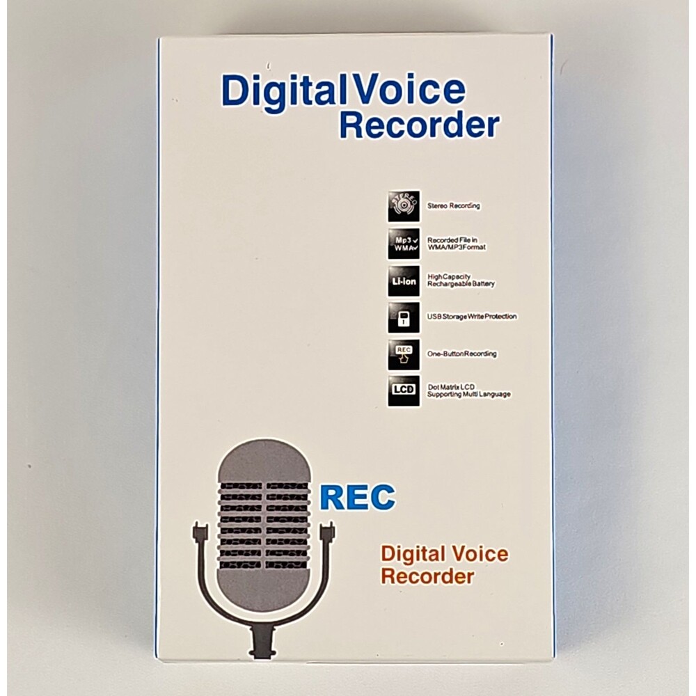 Arungo Handheld USB Flash Memory Digital Voice Recorder Voice Activated MP3